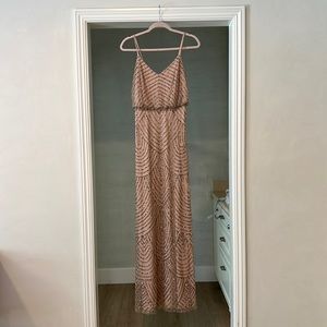 Adrianna Papell beaded bridesmaid gown. Women’s size 4.